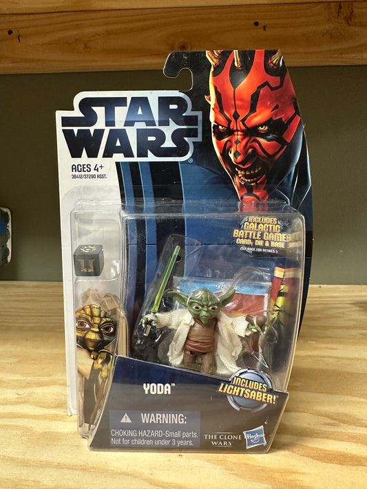 Star Wars Clone Wars Yoda Sealed Action Figure Toy