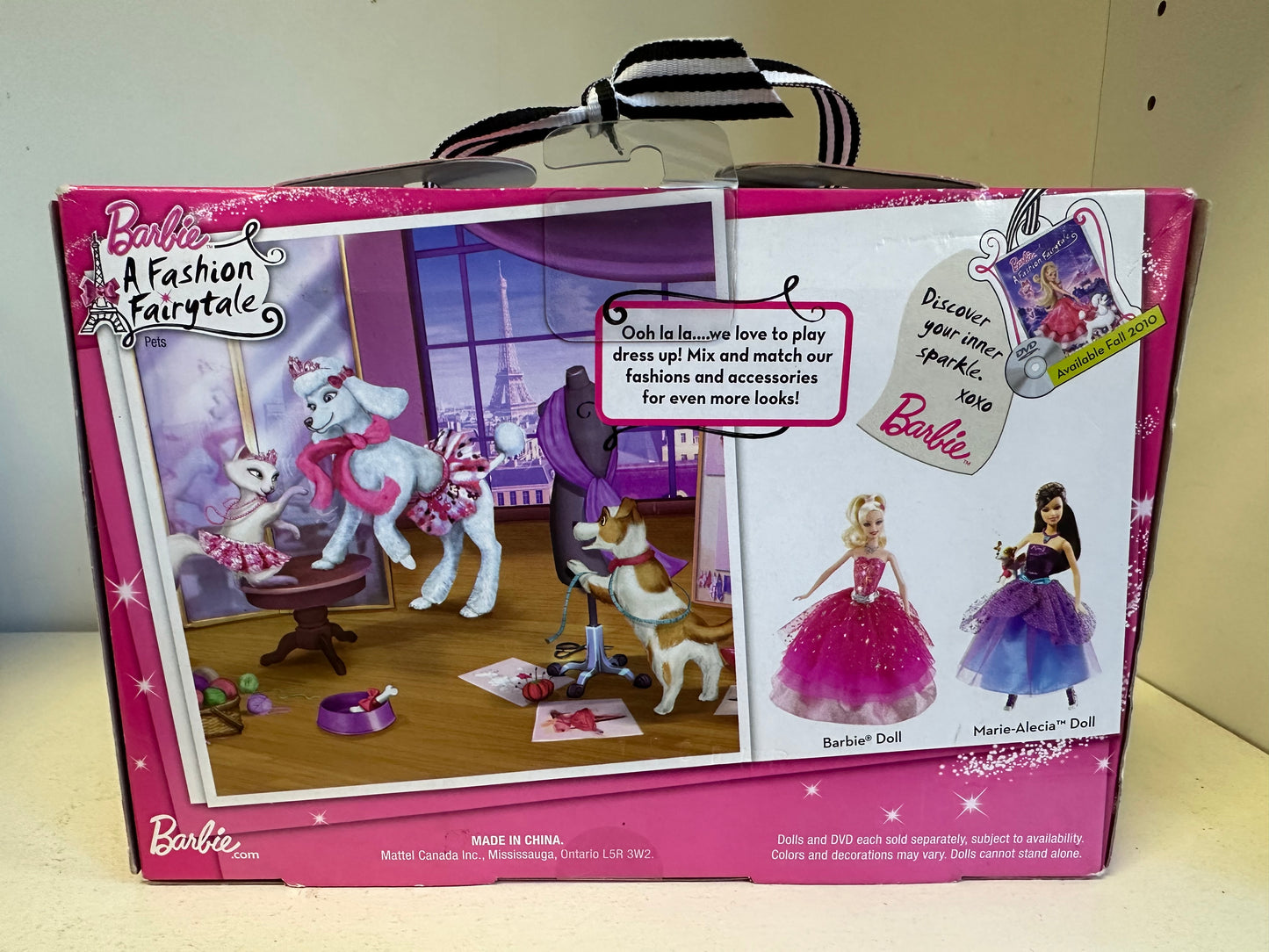 2009 Barbie A Fashion Fairy Tale Pet Set Poodle and Cat Sealed