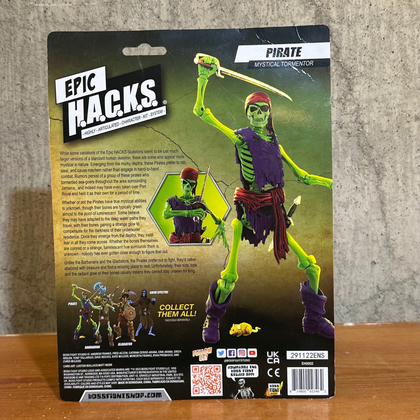 Boss Fight Studios EPIC HACKS Pirate Mystical Tormentor Action Figure New Sealed 6”