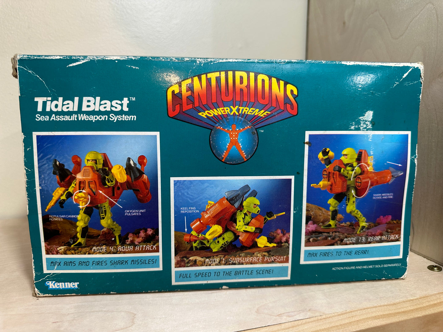 Centurions Tidal Blast Brand New Sealed Box Vintage Kenner Toy 1986