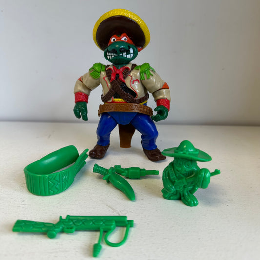 TMNT Bandito Bashin’ Michaelangelo Complete 90’s Ninja Turtles Action Figure Toy