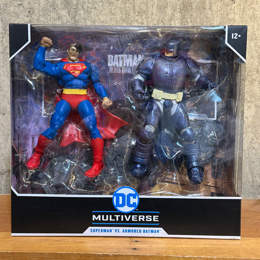 Superman Vs Armored Batman DC Comics Multiverse Dark Knight Returns Action Figure Sealed
