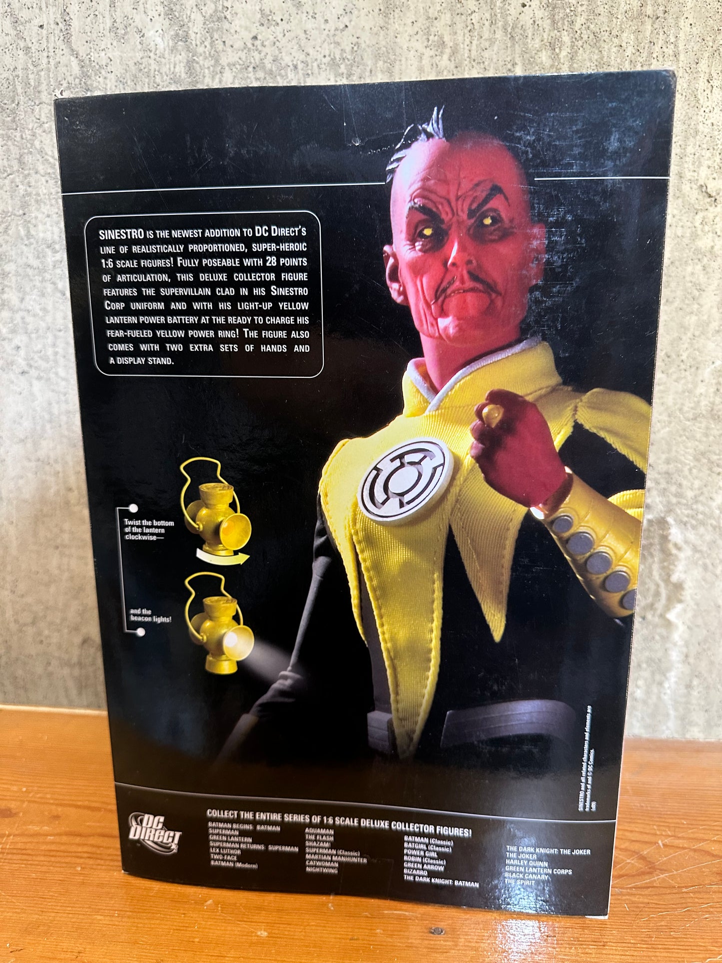 Sinestro DC Direct 12” Green Lantern Action Figure Doll Toy Sealed DC Comics
