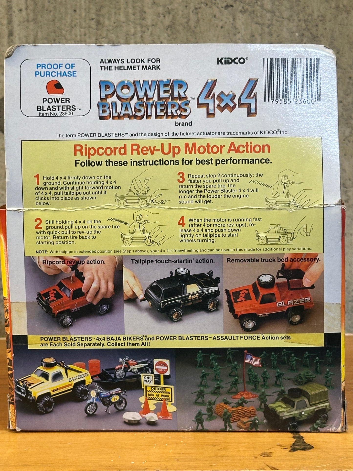 Power Blasters 4X4 Kidco 4 Wheeler Rev Truck Toy 1983