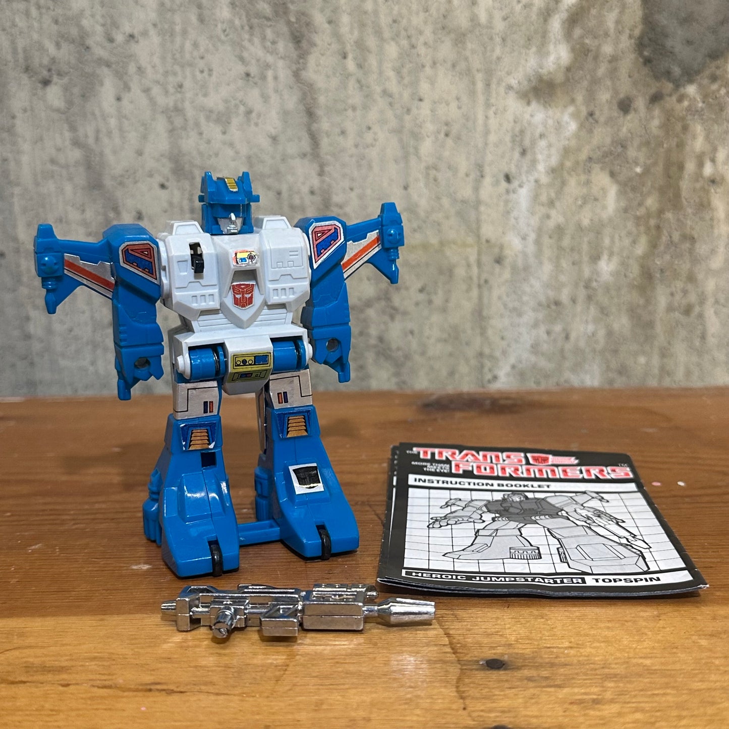Topspin G1 Transformers Jumpstarter Complete Vintage Autobot Toy