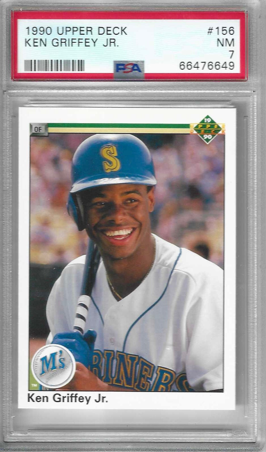 Ken Griffey Jr. PSA 7 NM 1990 Upper Deck #156 Baseball Card