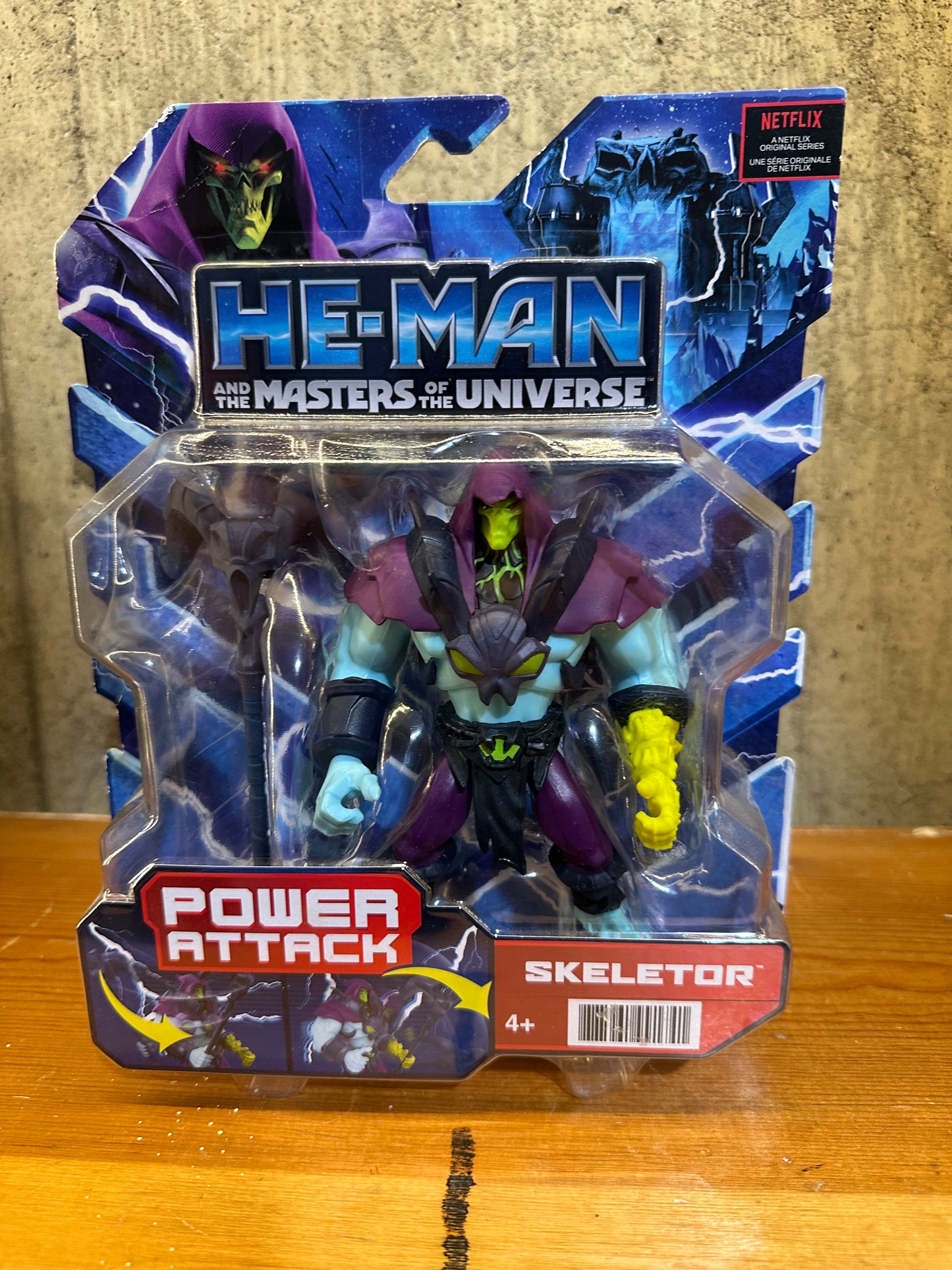 He-Man, Masters of the Universe, Power Attack, Skeleton Action Figure MOTU Netflix