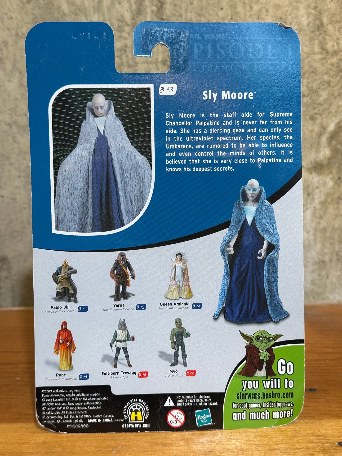 Star Wars Sly Moore 3.75” Action Figure Toy Phantom Menace EP1