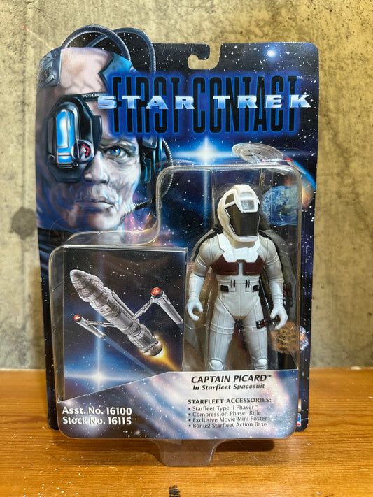 Captain Picard Star fleet Spacesuit MOC Playmates Action Figure Toy