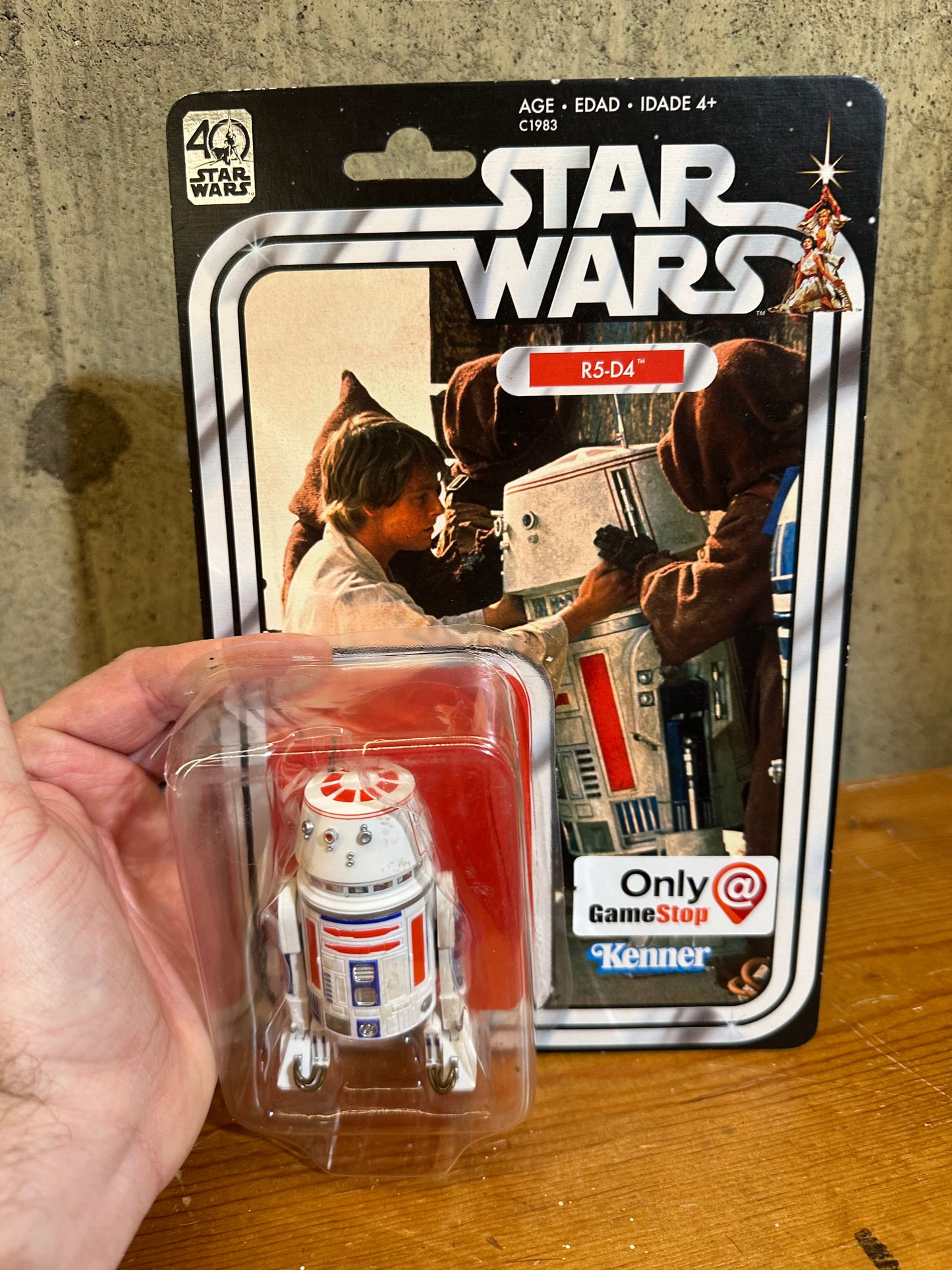 R5-D4 Game Stop Exclusive star wars black series 40th anniversary Loose Bubble