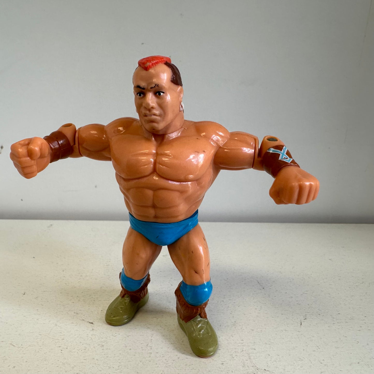 WWF Hasbro Tatanka Wrestling Action Figure Toy WWE