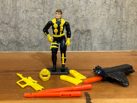 Wet Suit V3 GI Joe Hasbro 1991 SEAL W/ Accessories. Complete G. I. Joe