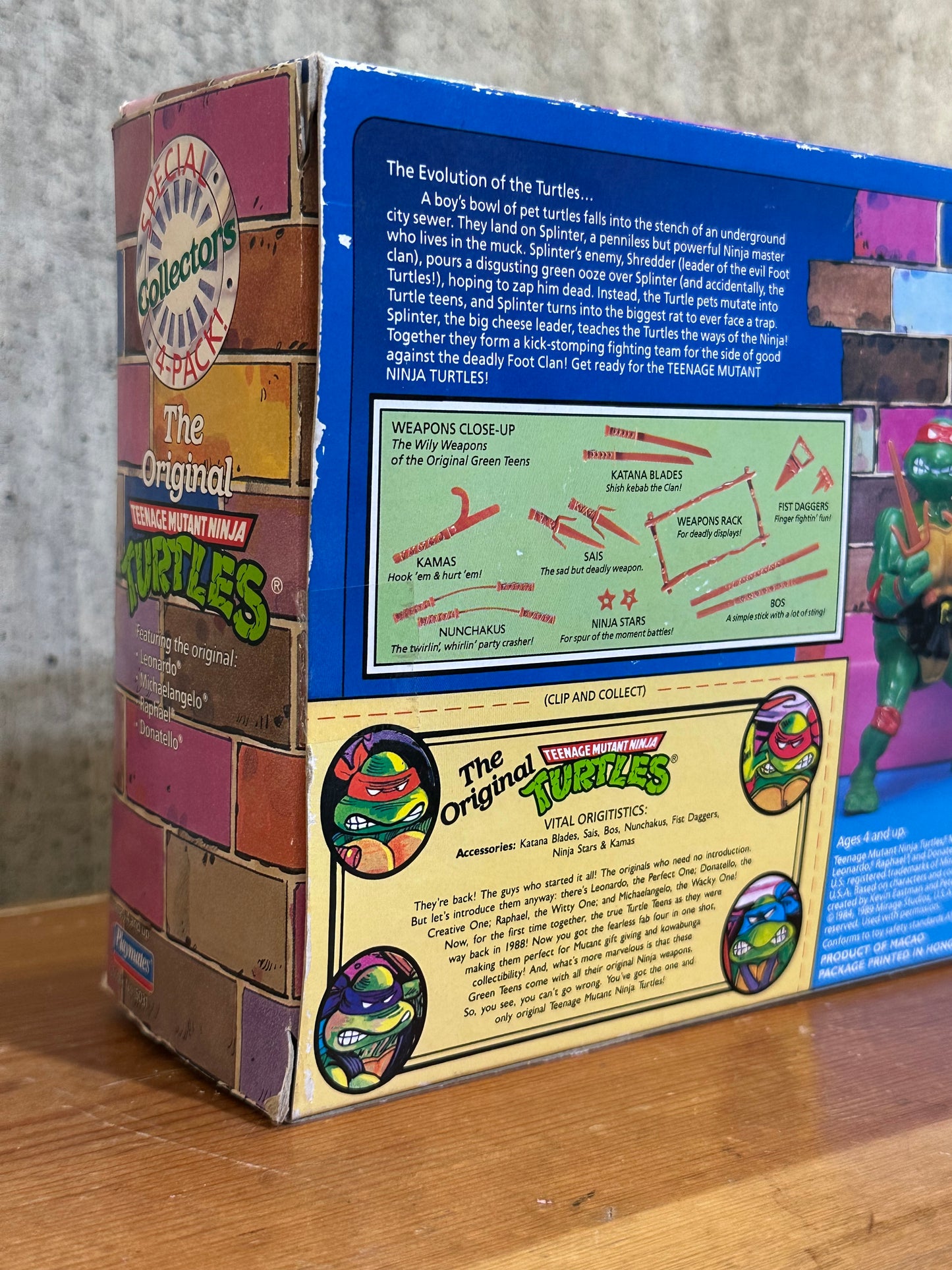 Special Collector’s 4-Pack TMNT Set of 4 Brothers Leonardo Raphael Donatello Michaelangelo Sealed Box 1992 Target Exclusive