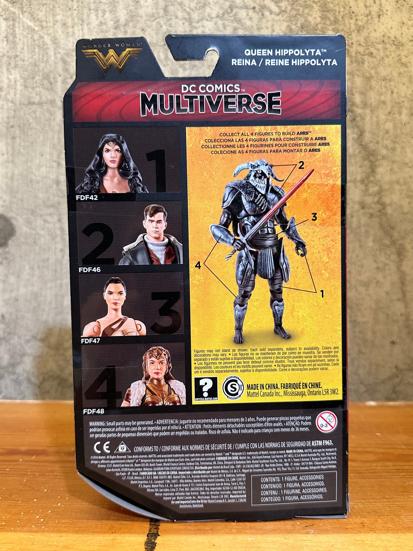 Queen Hippolyta Wonder Woman Movie Sealed Action Figure Toy Ares Wave DC Comics