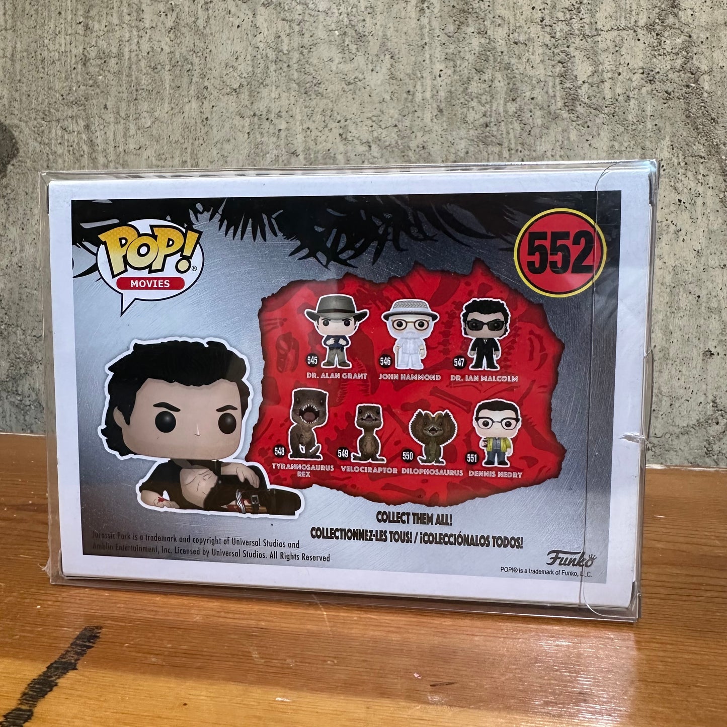 Dr. Ian Malcolm (Wounded) Funko Pop! Movies Vinyl #552 Jurassic Park Target Exclusive