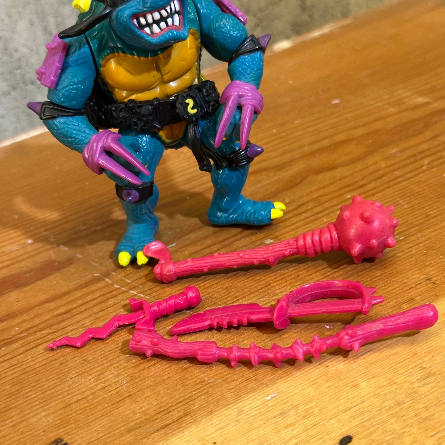 Slash TMNT 1990 Complete Ninja Turtles Vintage Action Figure Toy