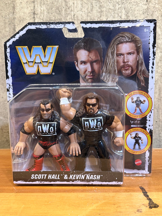 WWE Retro Scott Hall & Kevin Nash NWO 2-Pack Outsiders Set Mattel Figure Elite