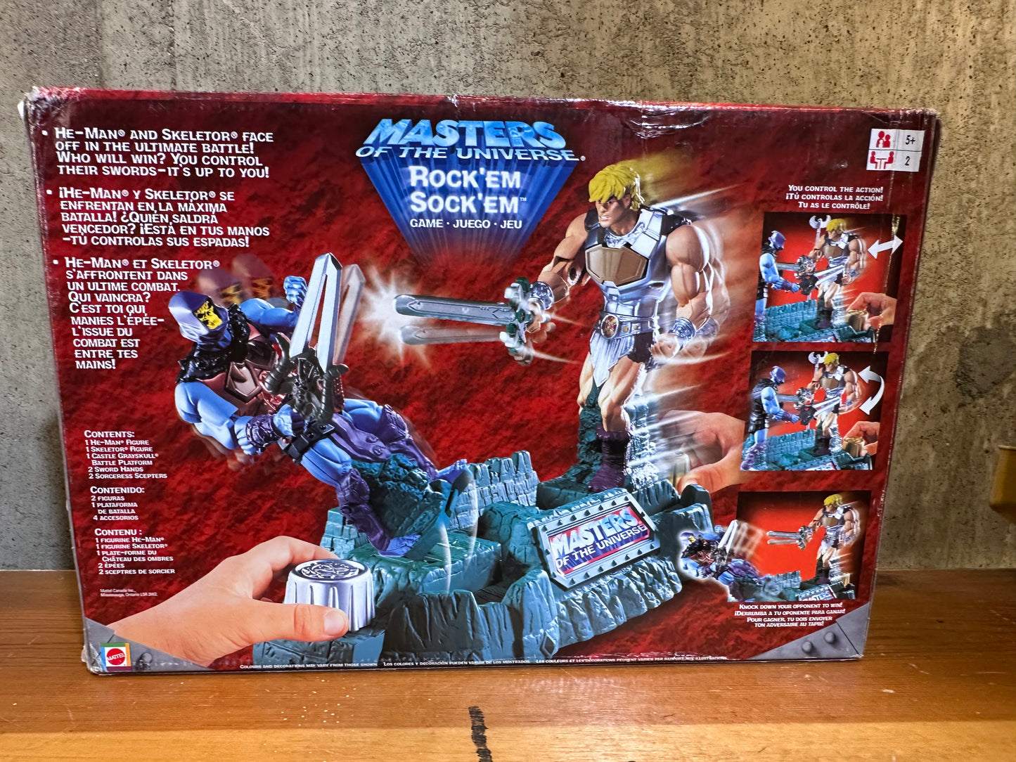 MOTU Masters Of The Universe 200X Rock’em Sock’em Game 2002 Skeletor He-Man