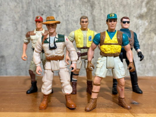 Jurassic Park 5 Loose Action Figures Lot 1993 90’s Toy