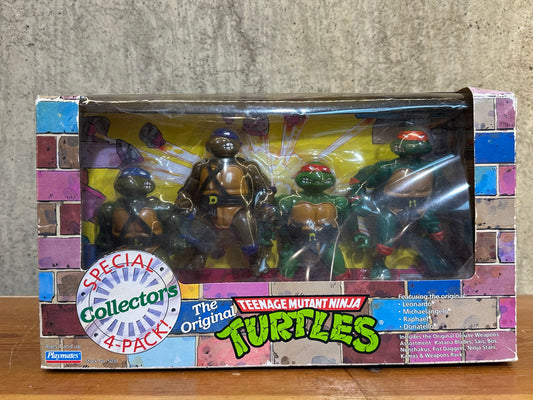Special Collector’s 4-Pack TMNT Set of 4 Brothers Leonardo Raphael Donatello Michaelangelo Sealed Box 1992 Target Exclusive