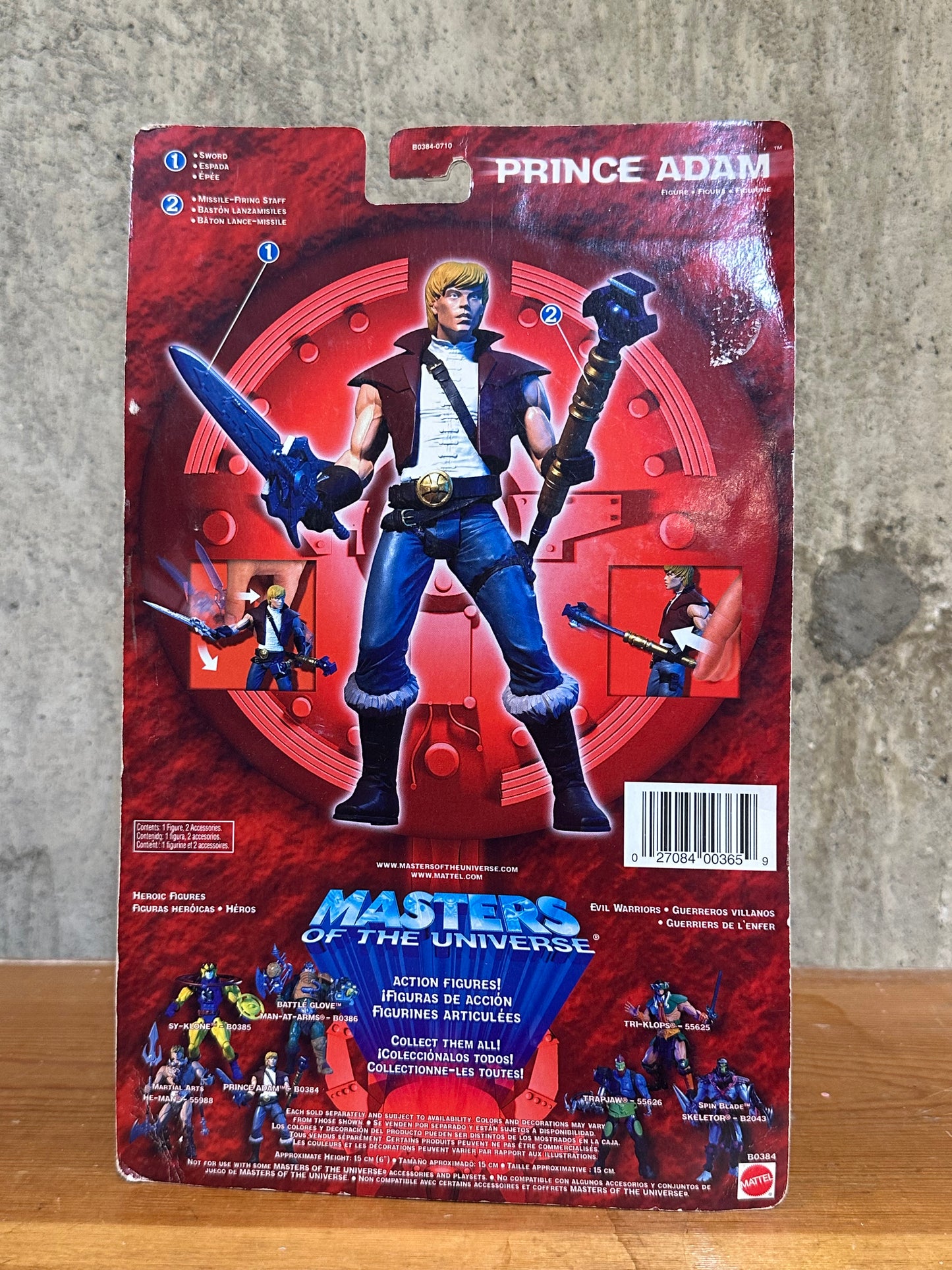Prince Adam MOTU 200X Master’s of the Universe Sealed Action Figure Toy