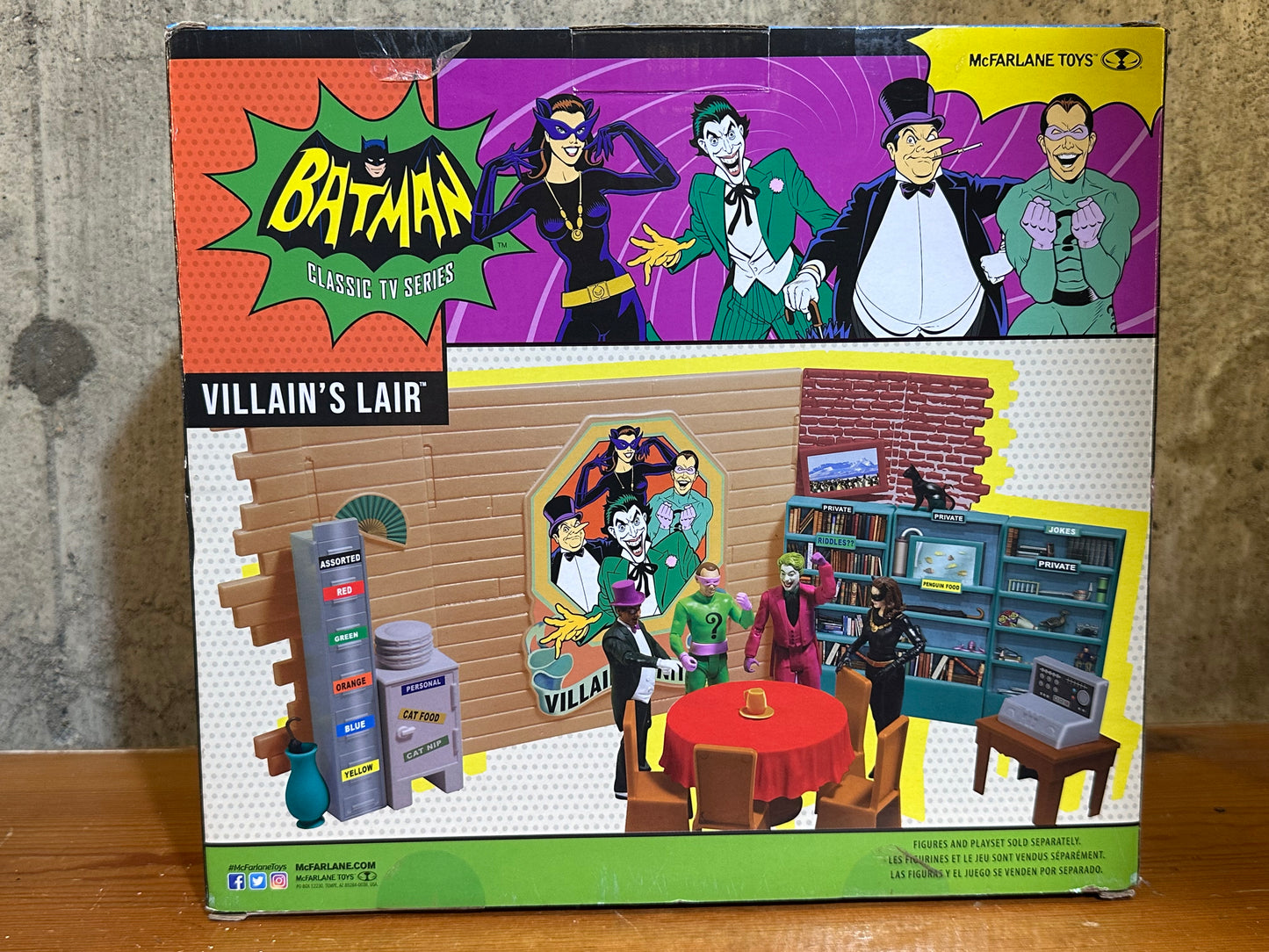 Villain’s Lair Classic TV Series Batman McFarlane Toys Sealed Box DC Comics