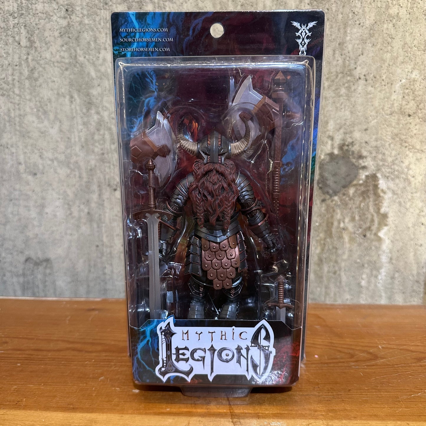 Bothar Shadowhorn Four Horsemen Mythic Legions Dwarf Figure New