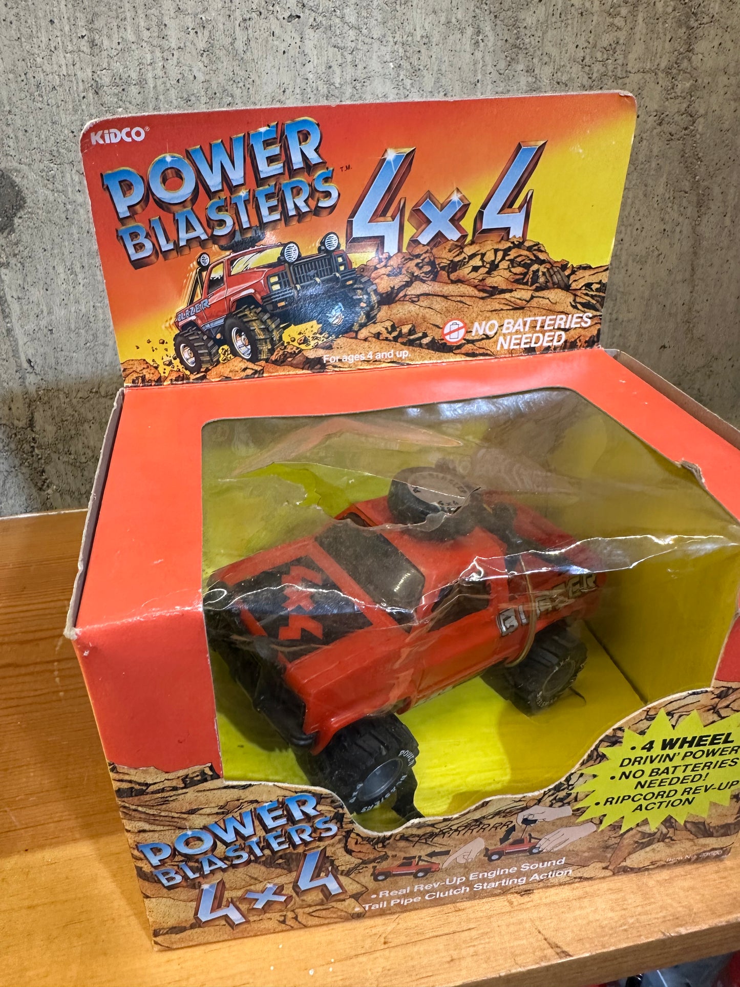 Power Blasters 4X4 Kidco 4 Wheeler Rev Truck Toy 1983