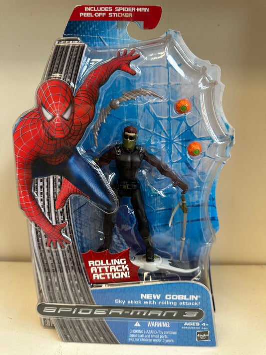 Marvel Spider-Man 3 New Goblin Sky Stick with Rolling Attack Sealed on Card