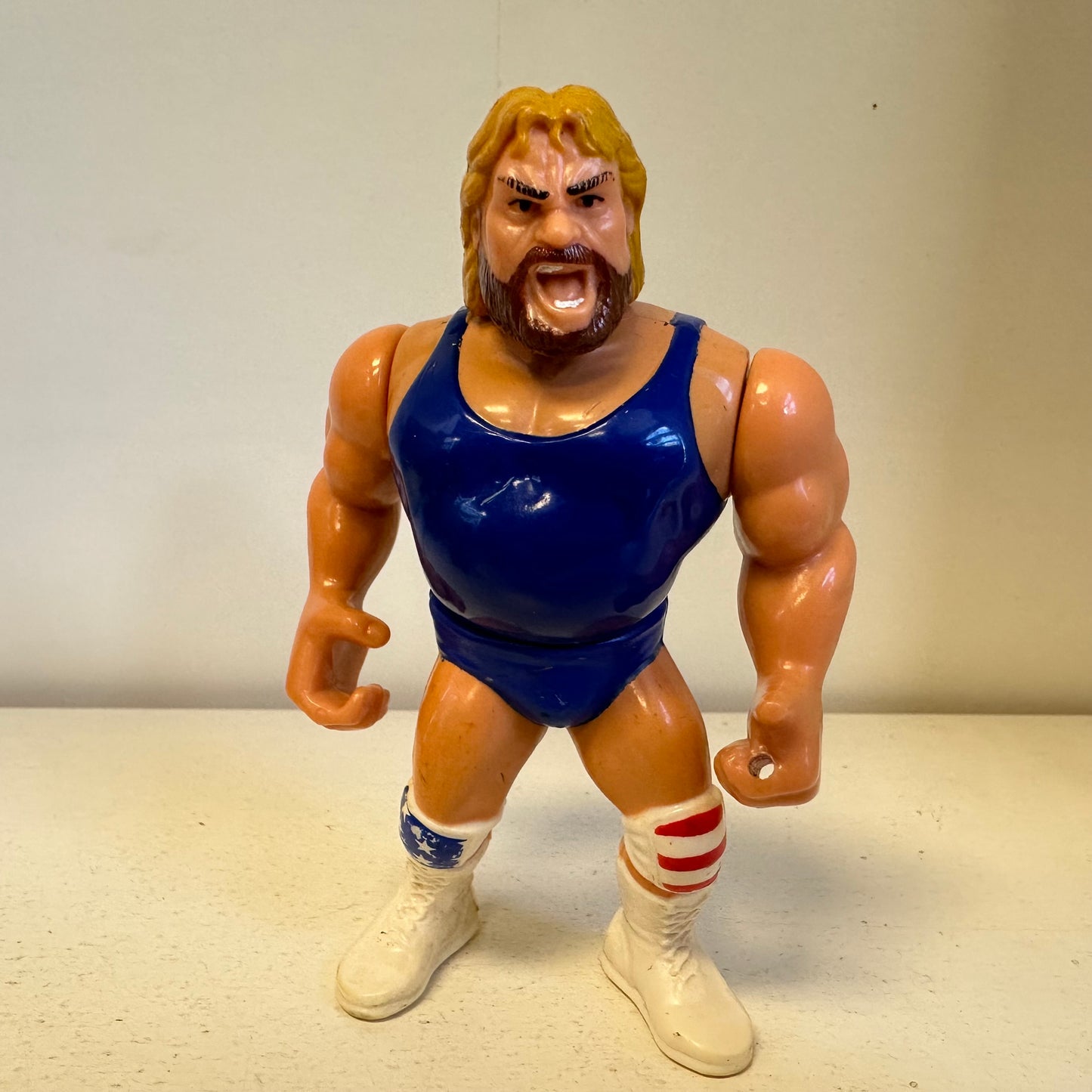 WWF Hasbro Series 9 Hacksaw Jim Duggan Action Figure Incomplete WWE