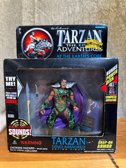 Tarzan Dino Armored Action Figure Trendmasters Sealed Tot