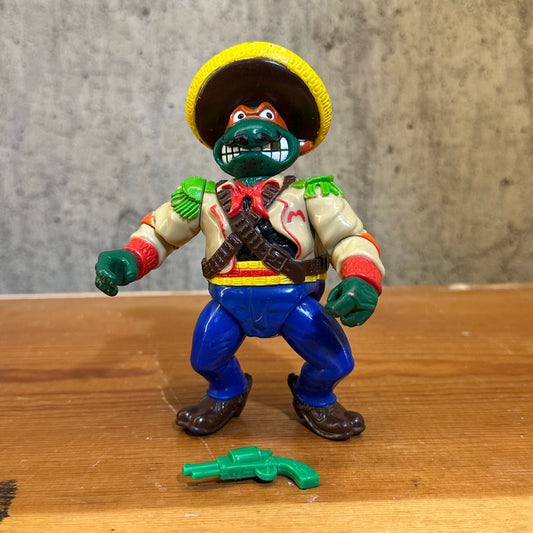 Bandito Bashin’ Mikey TMNT Vintage Ninja Turtles Action Figure Toy