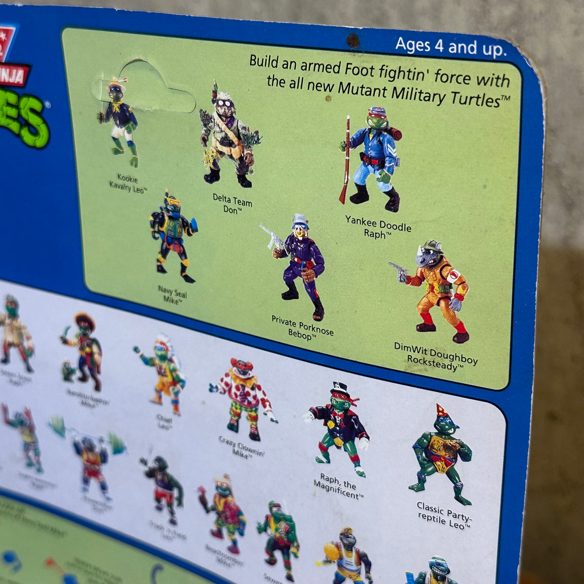 Navy Seal Mike TMNT Mutant Military 2 Sealed Unpunched MOC Ninja Turtles Action Figure Toy