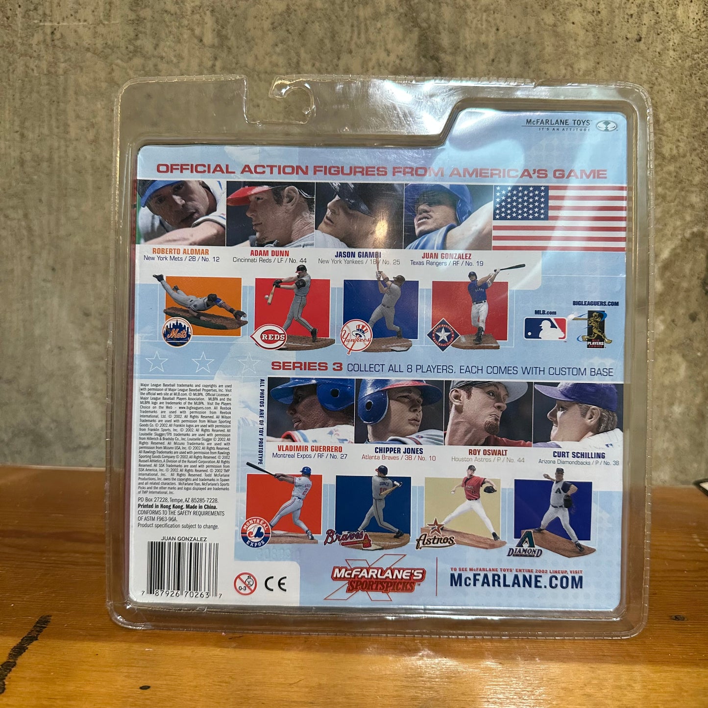 McFarlane Toys MLB Sports Picks Series 3 Juan Gonzalez JC Texas Rangers 2002