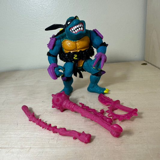 1990 TMNT Slash Complete Vintage Ninja Turtles Action Figure Toy