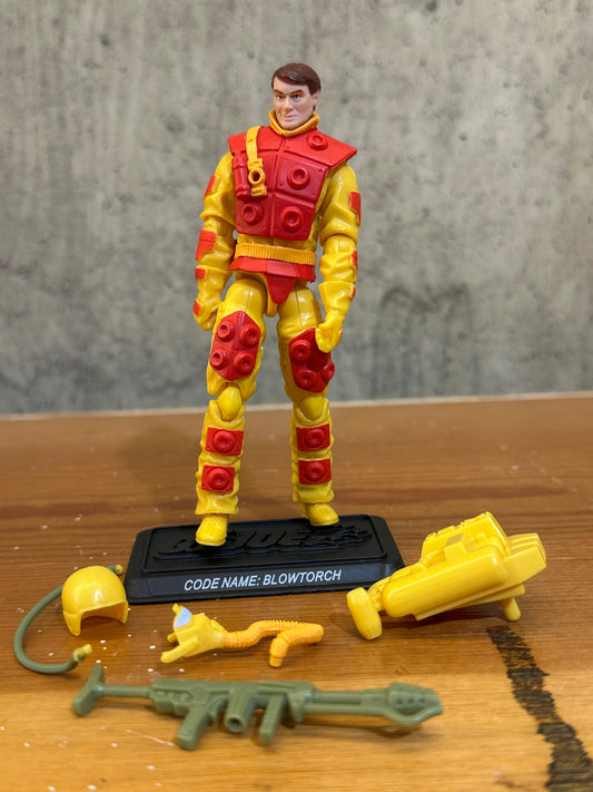 Blowtorch GI Joe 25th Anniversary Complete 3.75” Action Figure Toy