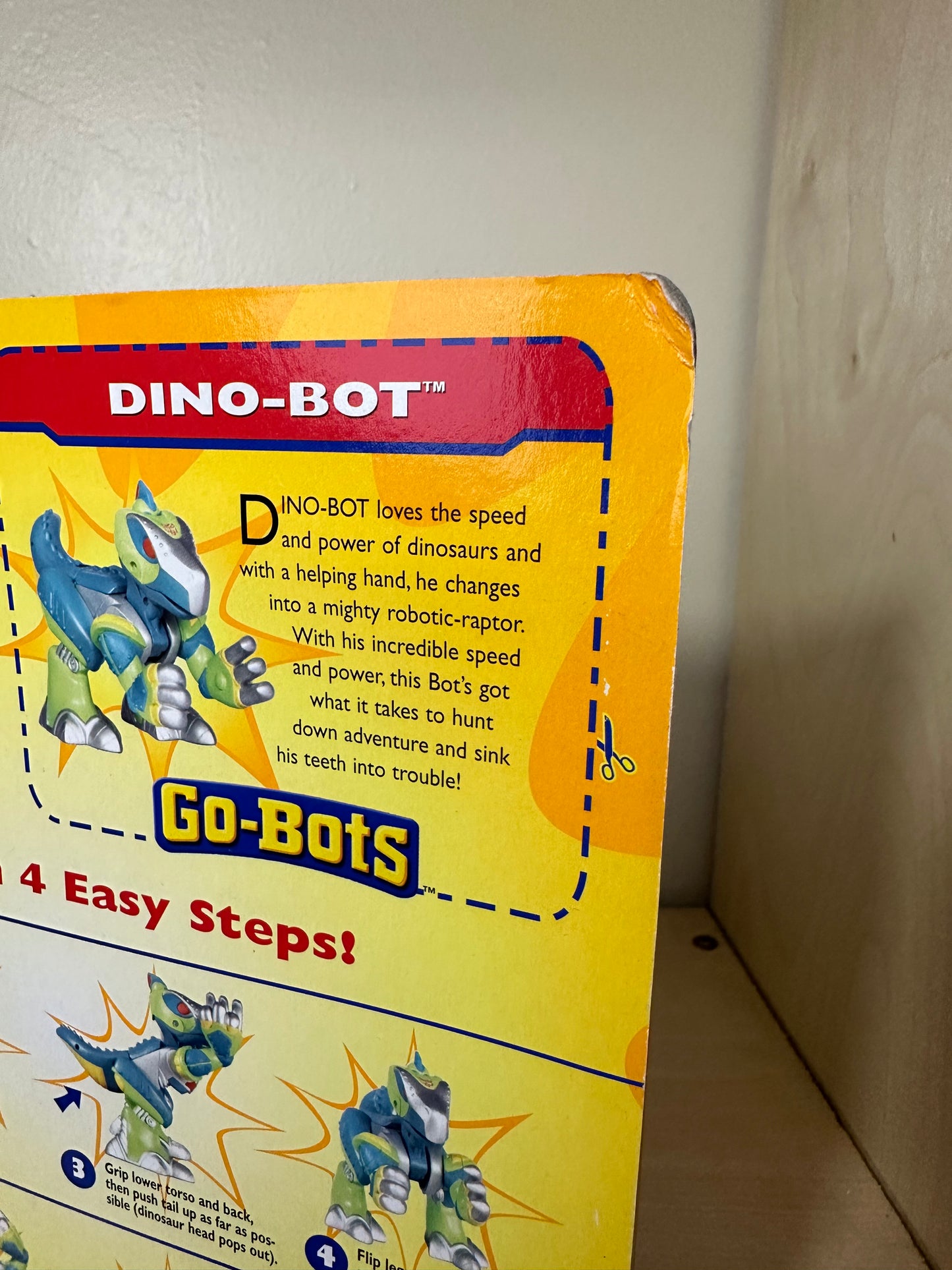 Transformers Go-Bots Dino-Bot Playskool MOC 2002 Sealed Action Figure Toy