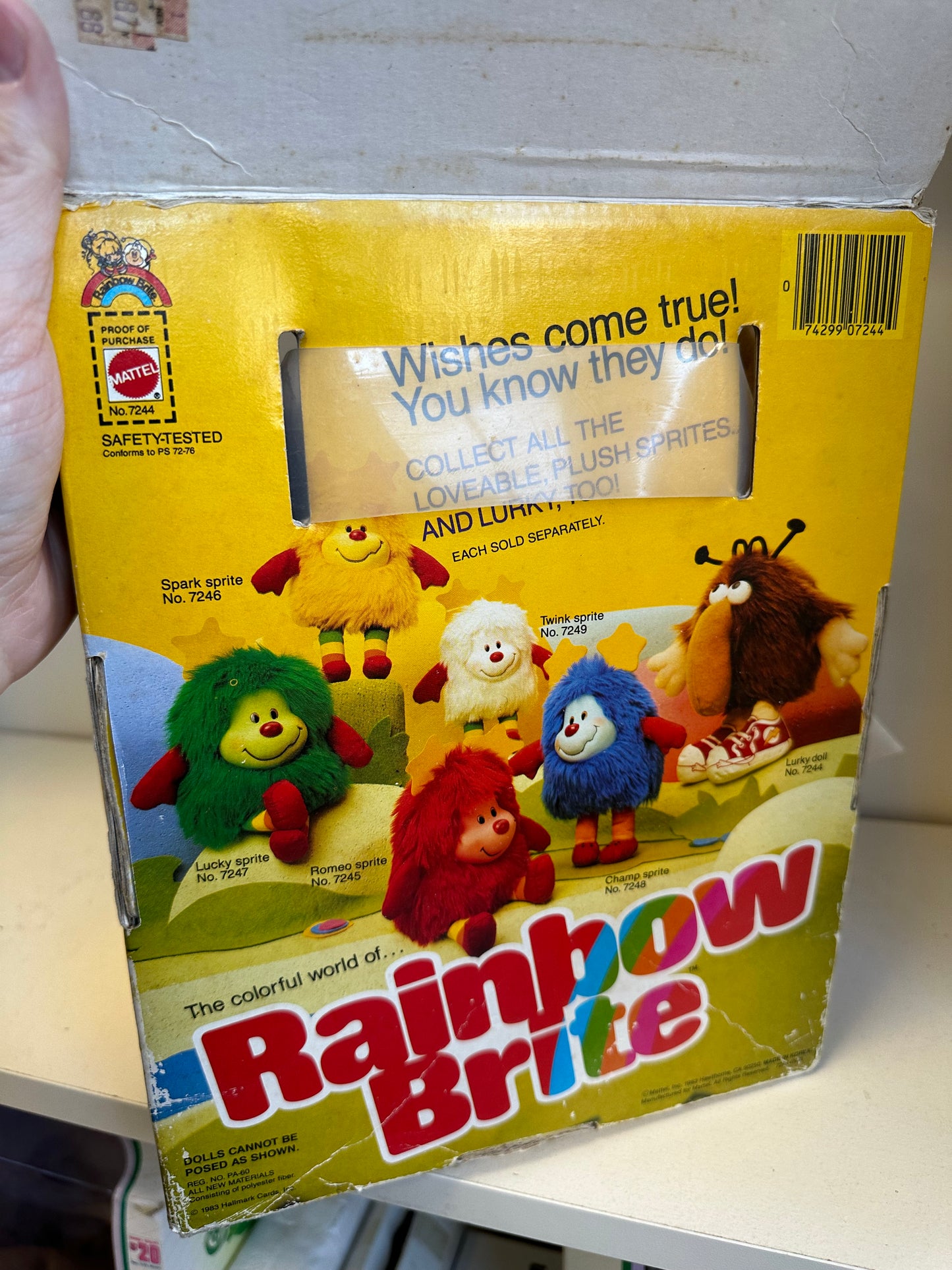 1983 Rainbow Brite Lurky Sealed Toy Plush