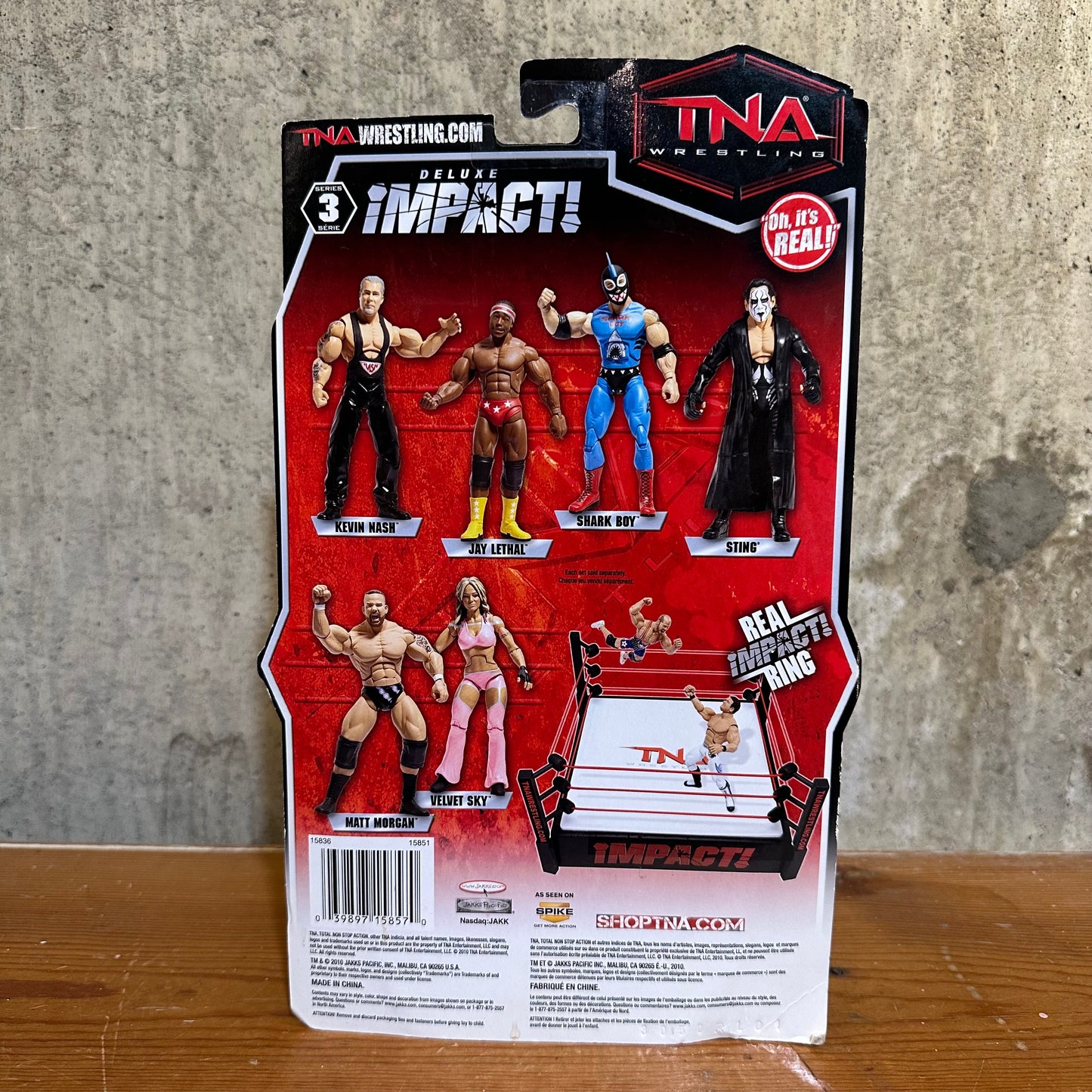 Sting TNA Wrestling Deluxe Impact 3 Sting Jakks Pacific Action Figure WWE WWF