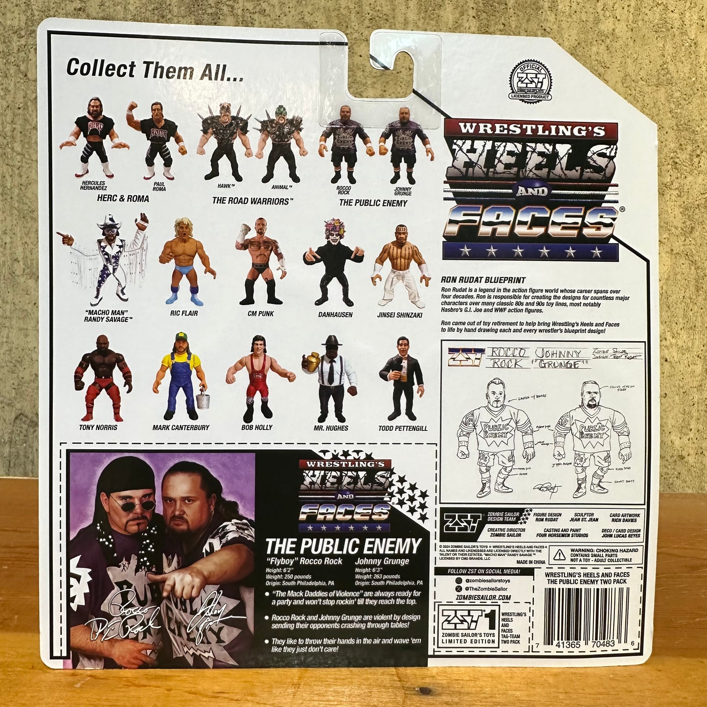 Public Enemy Rocco Rock Johnny Grunge Zombie Sailor ECW WCW HEELS FACES ZST WWE WWF