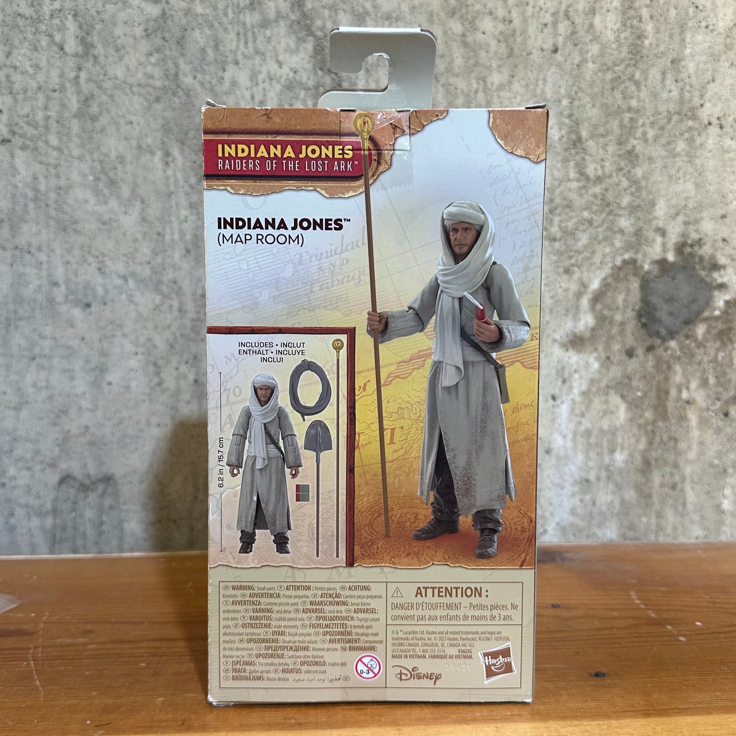 Indiana Jones HASBRO ADVENTURE SERIES 6" (MAP ROOM) ACTION FIGURE