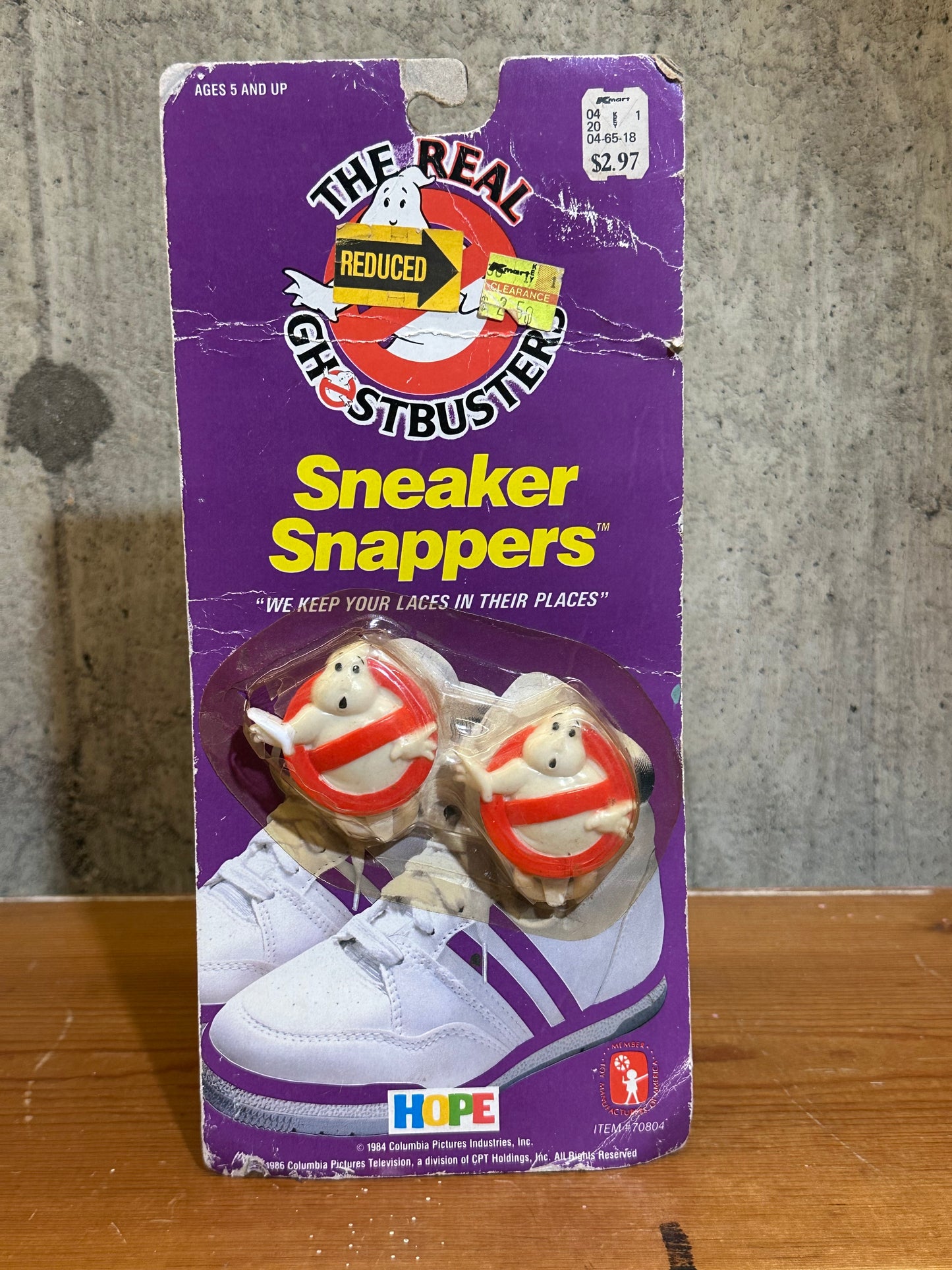 The Real Ghostbusters Sneaker Snapper Sealed on Damaged Card and Bubble