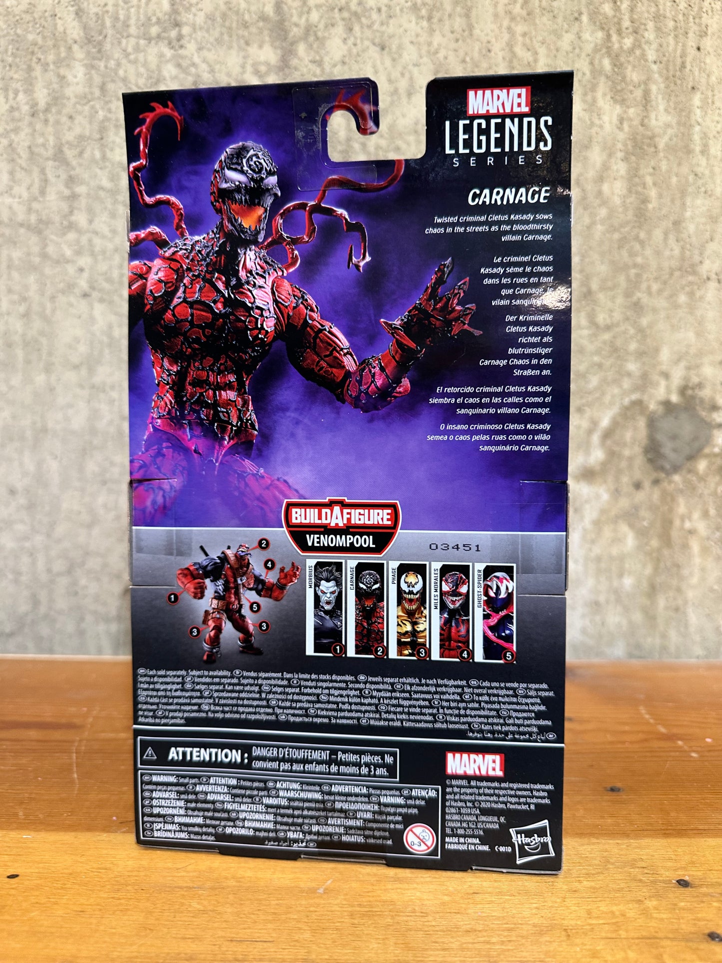 Carnage Marvel Legends Sealed Action Figure Venompool Wave