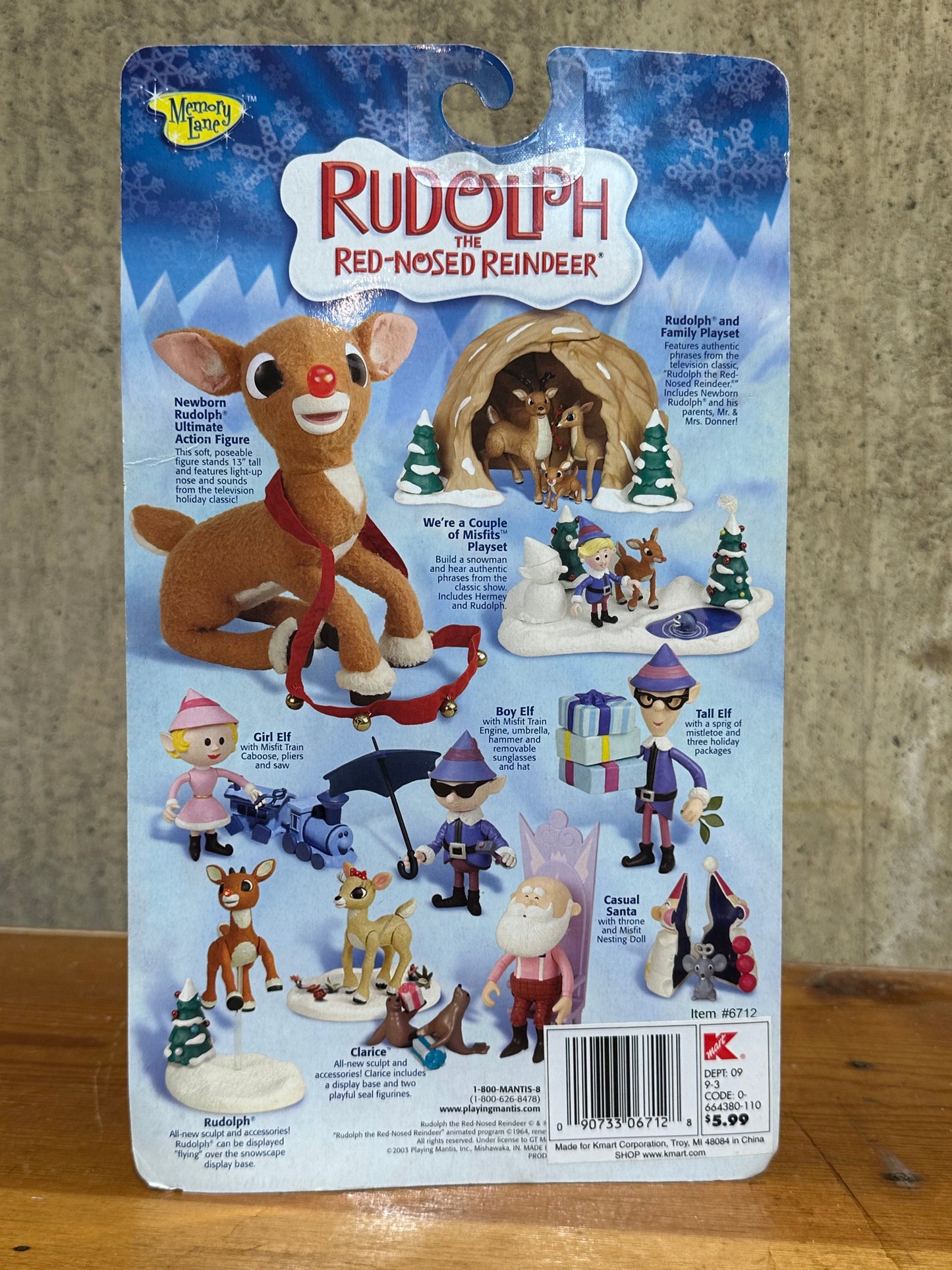 Casual Santa 2003 Rudolph the Red Nosed Reindeer Sealed on Card