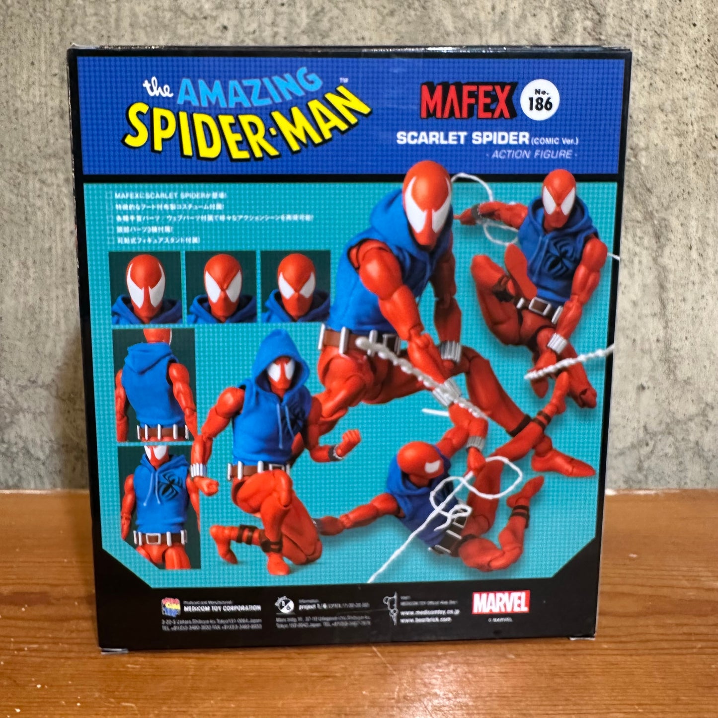 Scarlet Spider Mafex Amazing Spider-Man Comic Version Adtion Figure Sealed Marvel