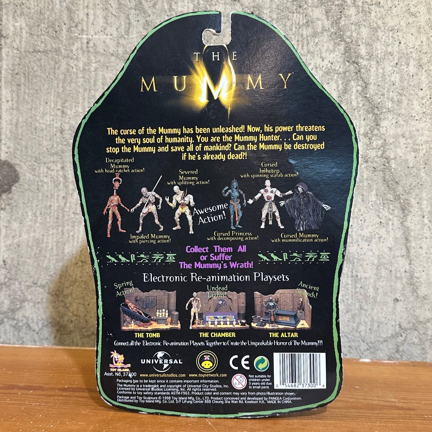 The Mummy Cursed Mummy w/Mummification Action Figure 1998 MOC Toy Island