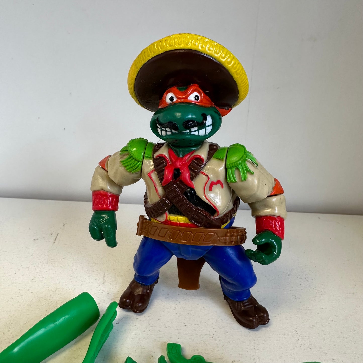 TMNT Bandito Bashin’ Michaelangelo Complete 90’s Ninja Turtles Action Figure Toy