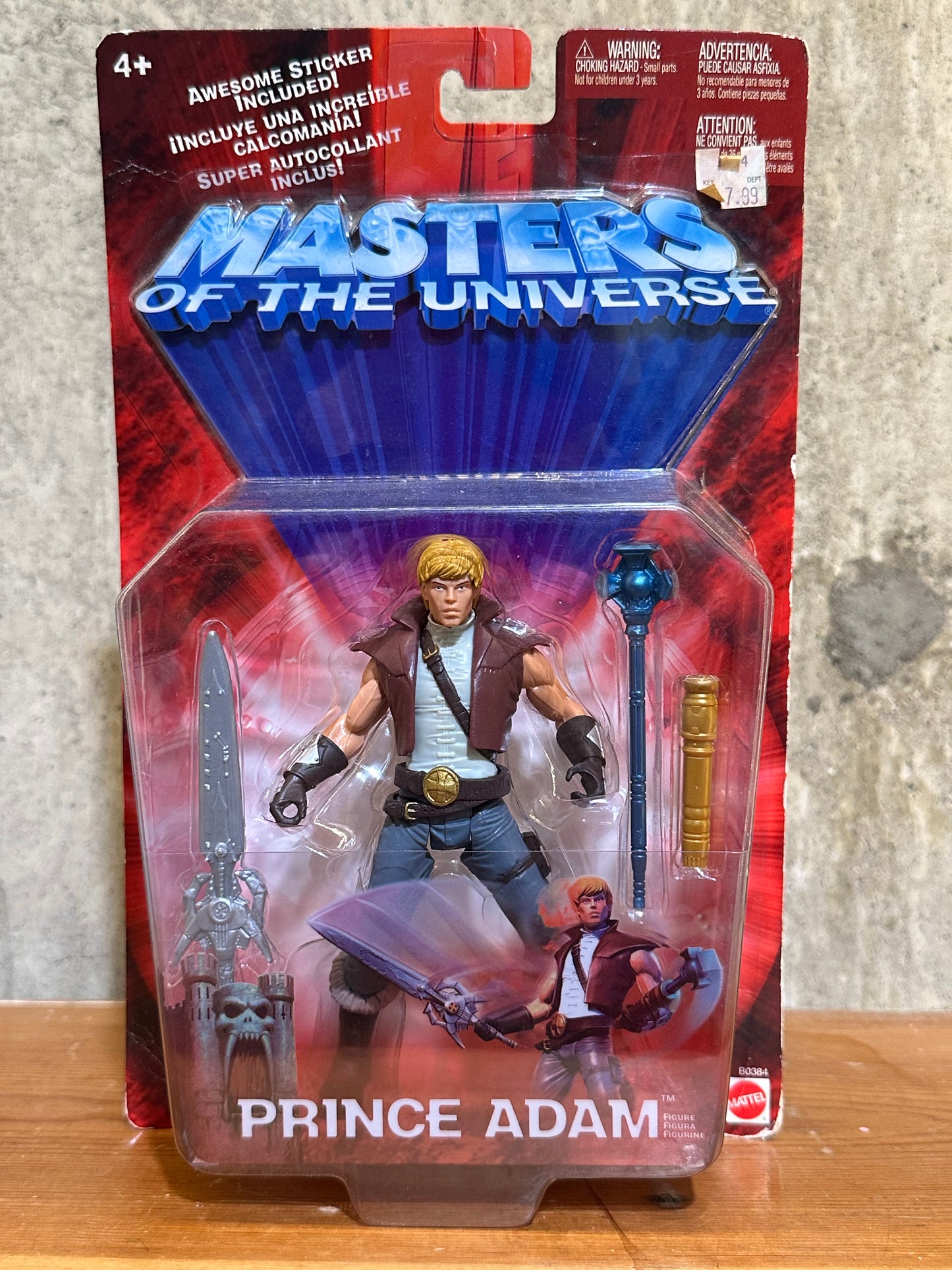 Prince Adam MOTU 200X Master’s of the Universe Sealed Action Figure Toy