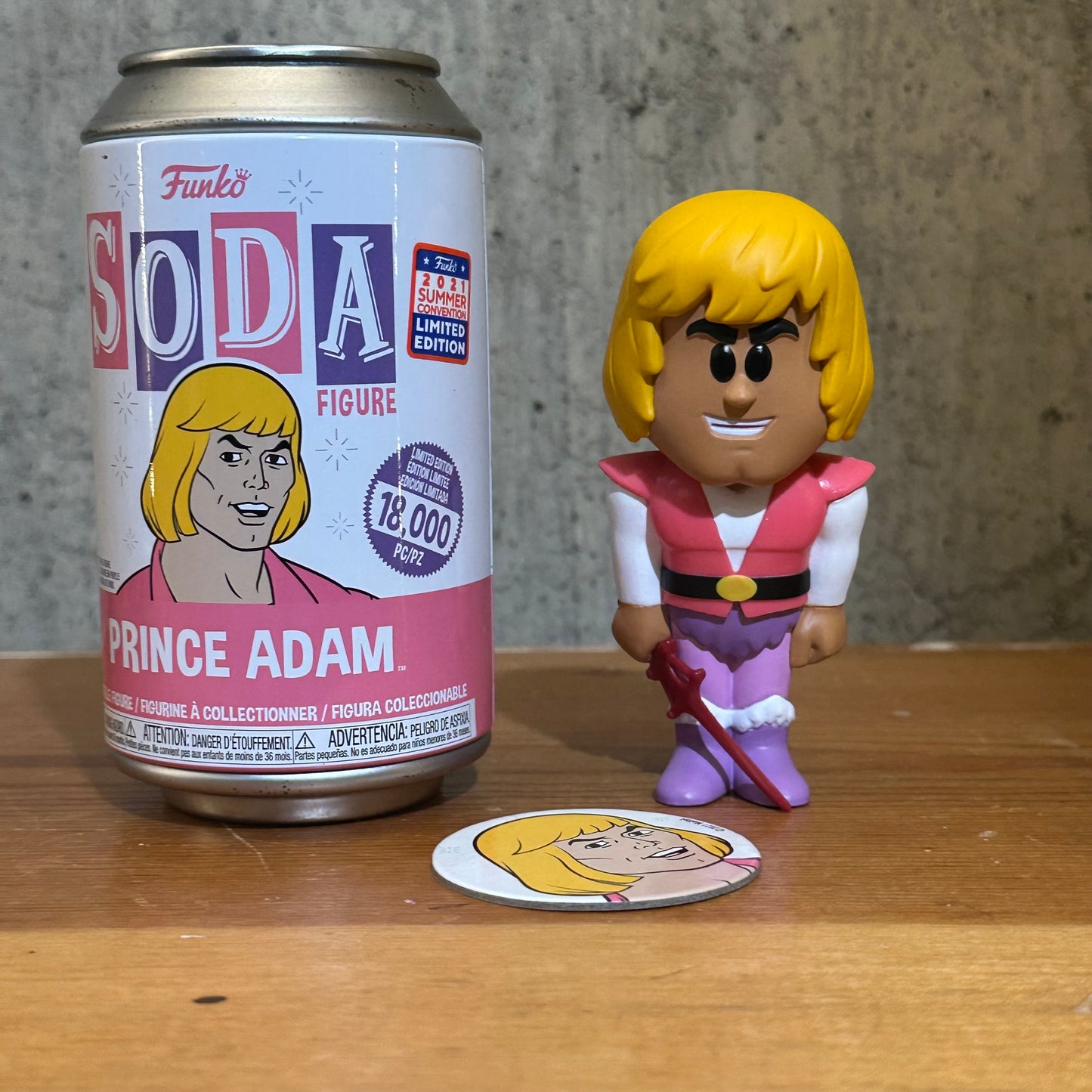 Prince Adam Funko Soda Vinyl Figure 1/15,000 MOTU