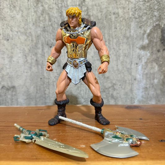 He-Man 200X Gold Talking Action Figure Toy 7” MOTU